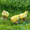 Garden Statue, Chick Sculpture Adorable Animal Figurine Crafts for Courtyard Fairy Landscape