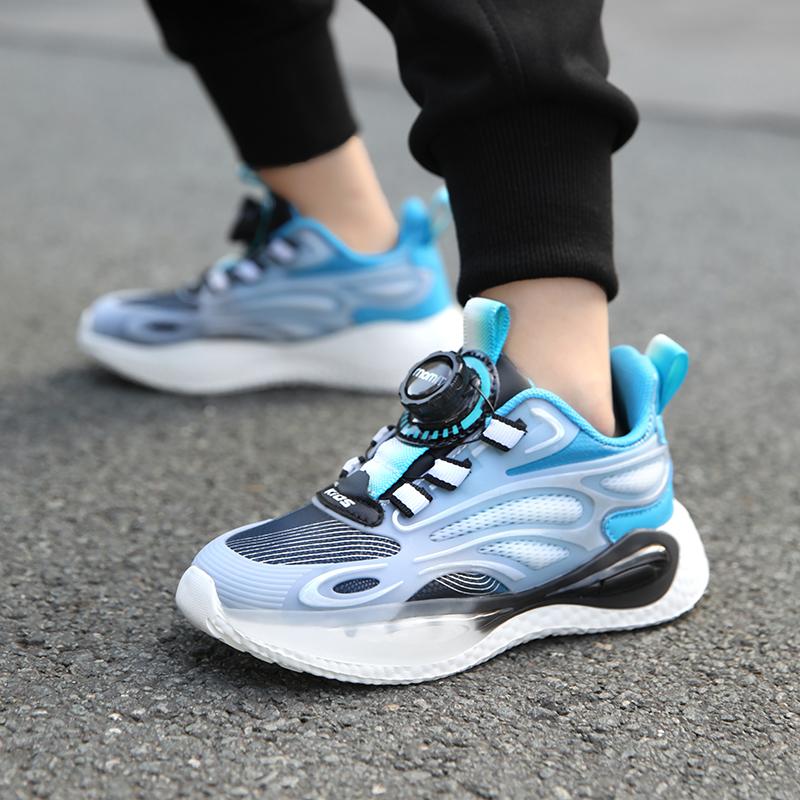 28-40 Children's Large Lightweight Breathable Fashionable Double Mesh Sports and Leisure Shoes Outdoor Running Shoes