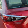Auto Zurück Schwanz Hinten Trim Licht Lampe Rahmen Stick ABS Chrom Abdeckung 2 stücke Für Mazda 3 Axela M3 2014 2015 2016 2017