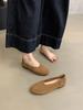 Women Loafers Retro Round Toe Suede Flat Shoes Summer Slip on Casual Shoes Female Zapatos De Mujer Moccasins Driving Loafers