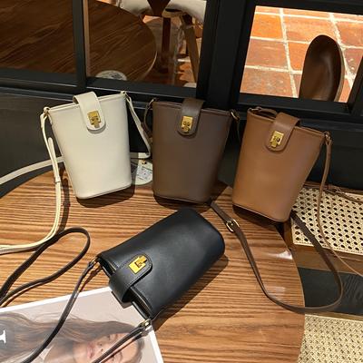 Cowhide Niche Light Luxury Bag Versatile Women's Bag Hand Grab Bucket Bag Simple Women's Mobile Phone Change Bag Genuine Leather Retro