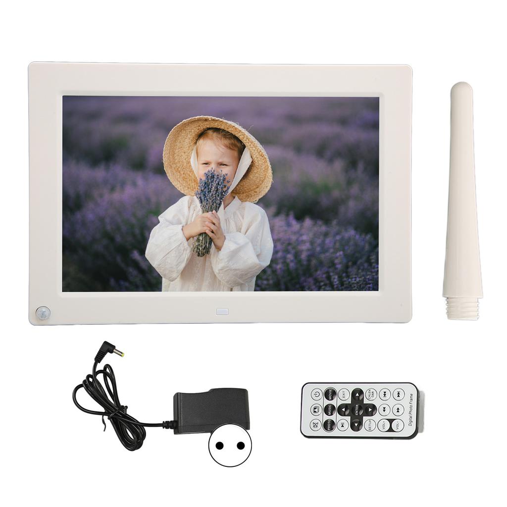 Digital Photo Frame 10 Inch Motion Sensor HD IPS Screen Remote Control Video Music Smart Picture