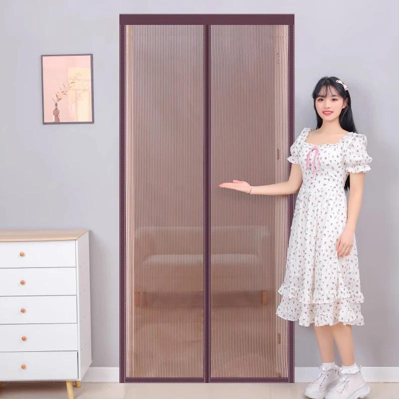 Summe Anti Mosquito Door Curtain Summer Mosquito Net Mosquito Proof Magnetic Door Curtain for Living Room Bedroom Kitchen
