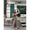 Wildly Spicy Milan Vintage Leopard Print Slip Dress for Slightly Curvy Women, Summer High-End Retro Slim Fit Plus Size Dress