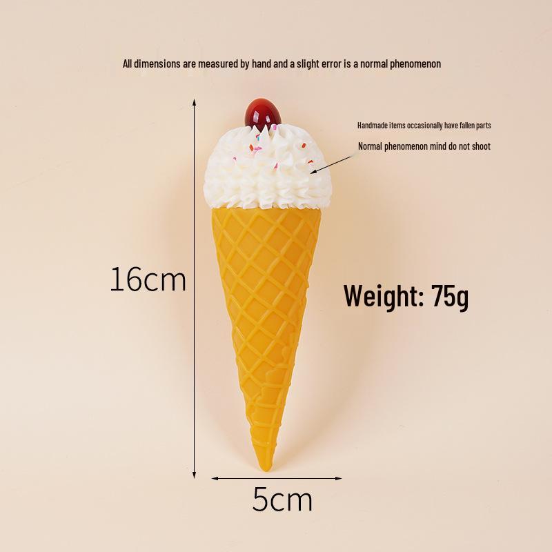 Fruit Cream Cone Claw Machine Toy for Milk Tea Shop Decor