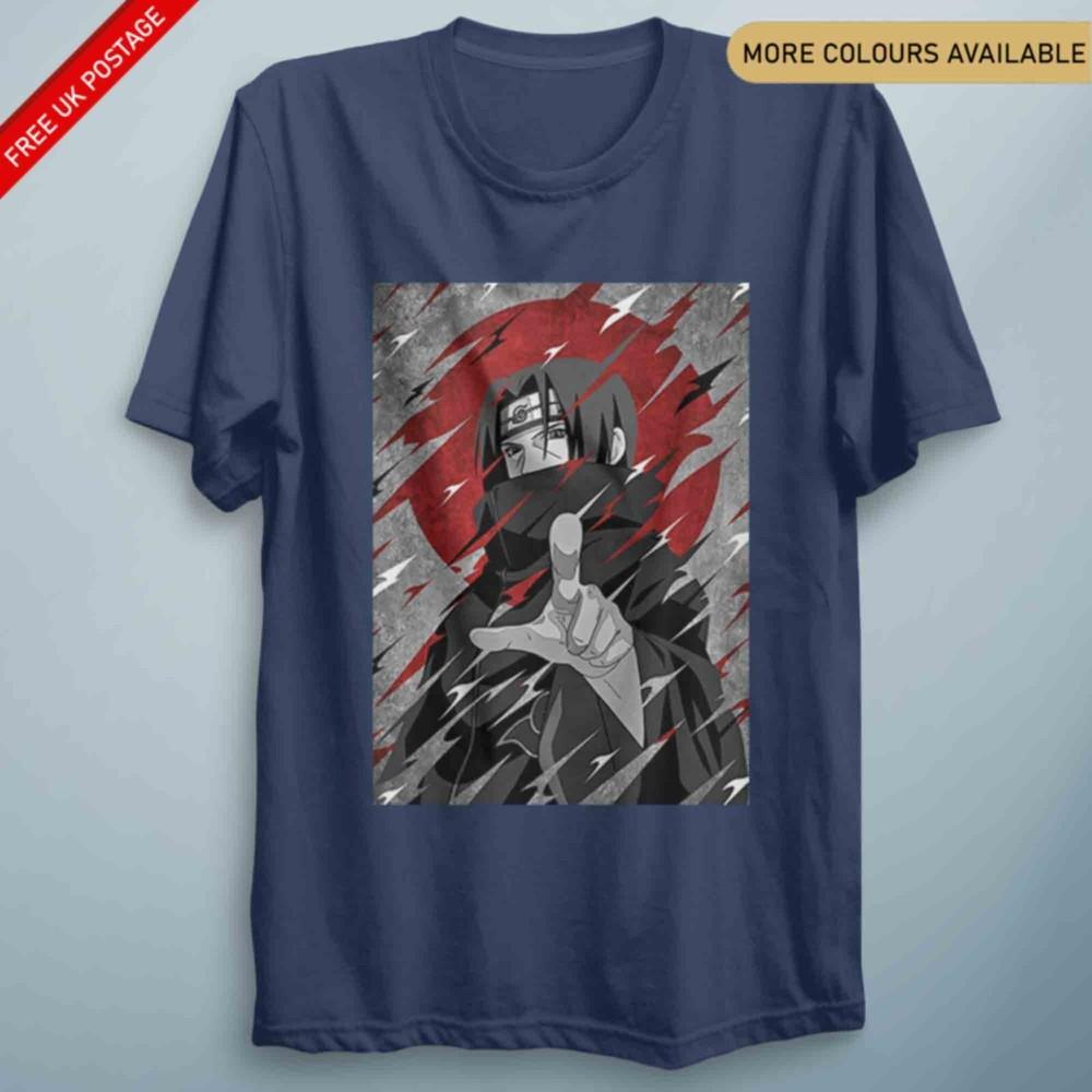Itachi Anime Uchiha Clan Nar uto Inspired Cosplay T Shirt Adults Kids S