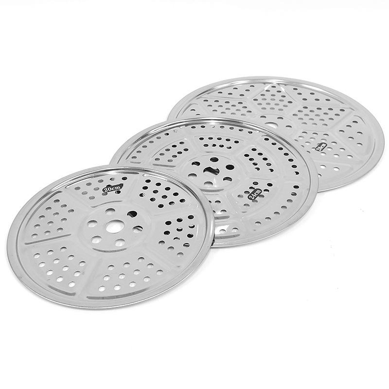 20-44cm Stainless Steel Thickened Steamer Plate/Rack for Household Use