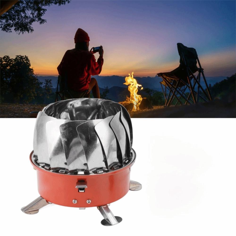 Multi-Level Cyclone Flame Camping Stove Metal Foldable Burner Portable Gas Stove  Picnic