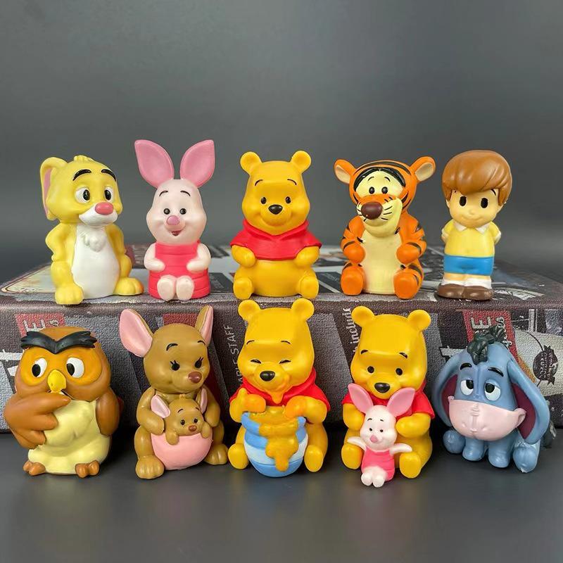 Winnie the Pooh and Friends: Tigger & Owl DIY Q Version Animal Figurines (10 Styles) - Gashapon Claw Machine Ornaments