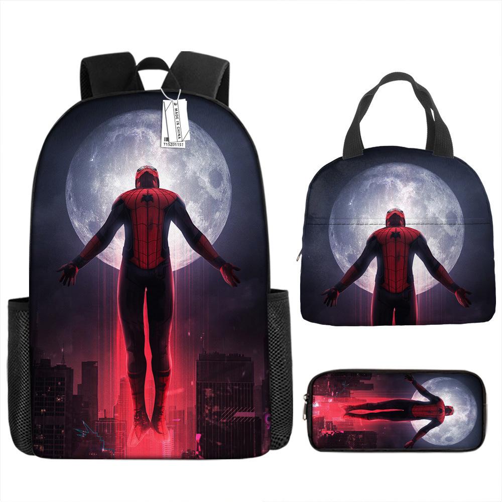 Backpack Elementary School Bag Children'S Lunch Bag Pencil Case Three-Piece Set