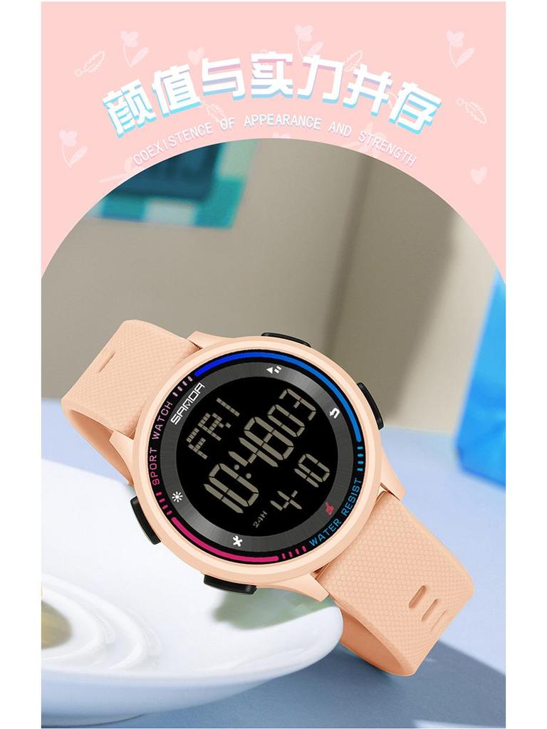 Sanda New Youth Luminous Waterproof Student Watch - Unisex Design for Middle Schoolers