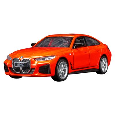 1/34 BMW I4 M50 Legierung New Energy Automodell Druckguss Metall Sportfahrzeuge Automodell Simulation Ton und Licht Kinderspielzeug Geschenk