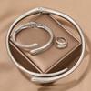 2/3Pcs Geometric Open Cuff Bangle Punk Party Grunge Jewelry Set  Wedding