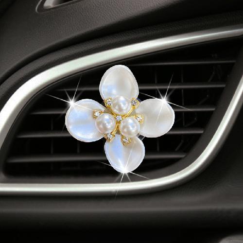 Car Perfume Clip Flower Air Outlet Car Air Freshener Peach Blossom Aroma Diffuser Car Decoration Accessories Fresh Air