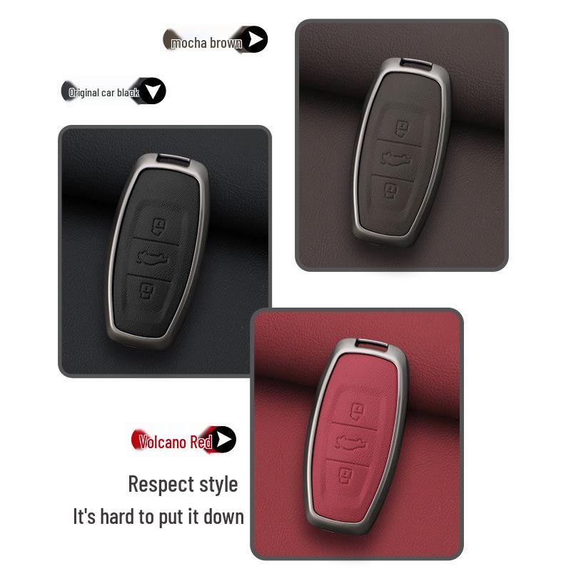 New 2023 Hongqi EQM5 Key Case & H7 Metal Shell Keychain for E-QM5 PLUS