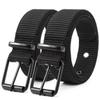 Men's Thickened Canvas Belt with Pin Buckle and Multiple Holes - Ideal for Denim, Youth, and Students