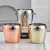 304 Stainless Steel Hammered Gold Ice Bucket