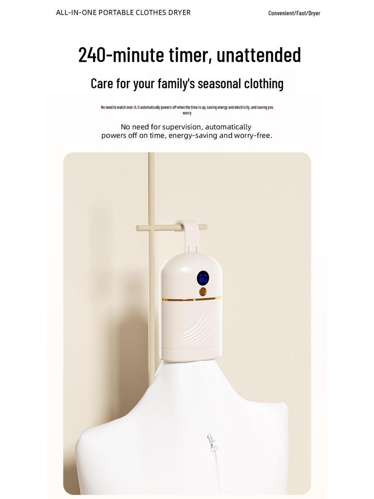 Compact Folding Portable Dryer for Travel, Home & Dorms