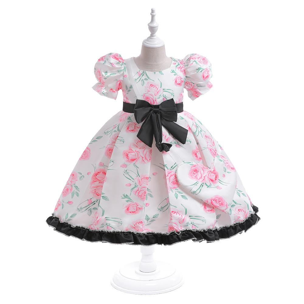 Infant Kids Baby Baptism Dress For Girls Kids Wedding Party Dresses Bow Beaded Tulle Christening Gown Birthday Children Clothes