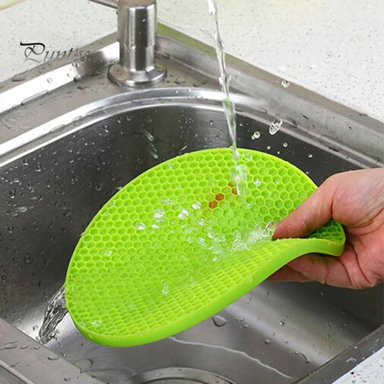 Silicone Trivet Mats for Hot Dishes Heat Resistant Pot Holder for Potholders Drying Jar Opener Spoon Holder Coaster Multipurpose Kitchen Placemats