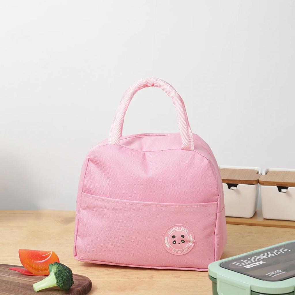 1pc-Portable Oxford Lunch Bags Fresh Cooler Pouch for Office Students Convenient Lunch Box Food Container Bag