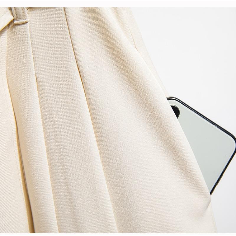 DIMANAF Primăvara Plus Dimensiune Femei Pantaloni Largi cu Picior Pantaloni de Bază Elastic Pantaloni Casual Lejer Pantaloni Plisați 5XL