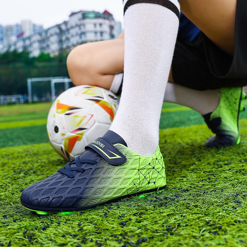 28-39 Crampons Football Garçons Caoutchouc Picots Semelle Souple Enfant Professionnel Gazon Artificiel Entraînement Crampons Football Filles