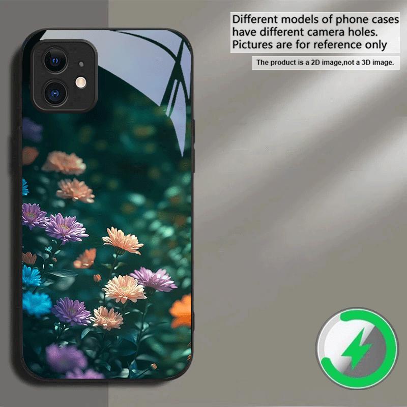 Spring Flower Collage Suitable For iPhone 16E 17 Pro Max 15 Pro 14 13 Plus 12 mini 11 16 Air 17Pro magnetism Glass Phone Case