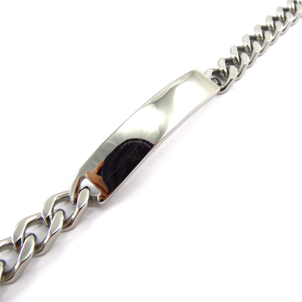 Les Trésors De Lily [K1019] - Steel Curb Chain 'Identity' 21 Cm 8 Mm