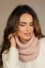 Leona - Warm Scarf in a Classic Waffle Weave in Pink
