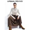 UR Women's Casual Pleated Long-Sleeve T-Shirt