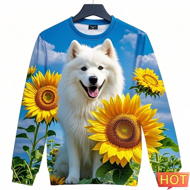 

Sunflowers Samoan Graphic Sweatshirts Clothes For Men 3d Printed Samoan Cartoon Pullover For Kid Women Fashion Hoodie Sportwear 4XL