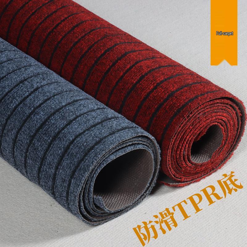 Gestreifter rutschfester Teppich - Leicht zu reinigender, strapazierfähiger Teppich für Wohnzimmer & Eingangsbereiche