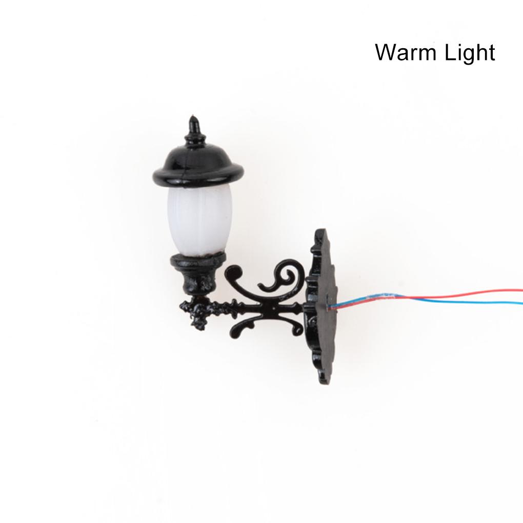 Garden Lights Waterproof Outdoor LED Metal Lamppost Train Street Decorations Miniature Toys Hanging Lamps for Pathway