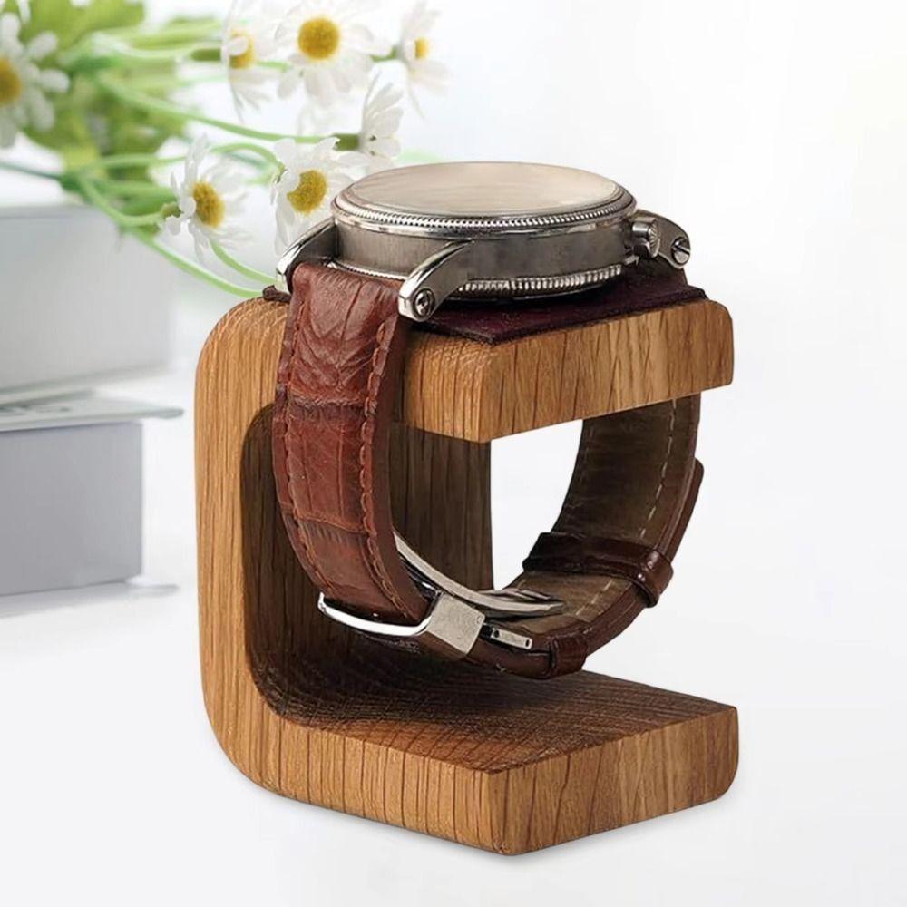 Gifts Bangle Storage Rack Wooden Jewelry Organizer Holder Watch Display Stand for Bracelet Ring