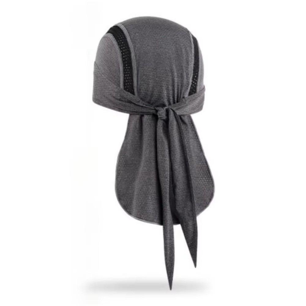 Unisex Design Quick Dry Headwrap Elasticity Fit Swear Wicking Hat Cycling Helmet Liner  For Hiking светло-серый