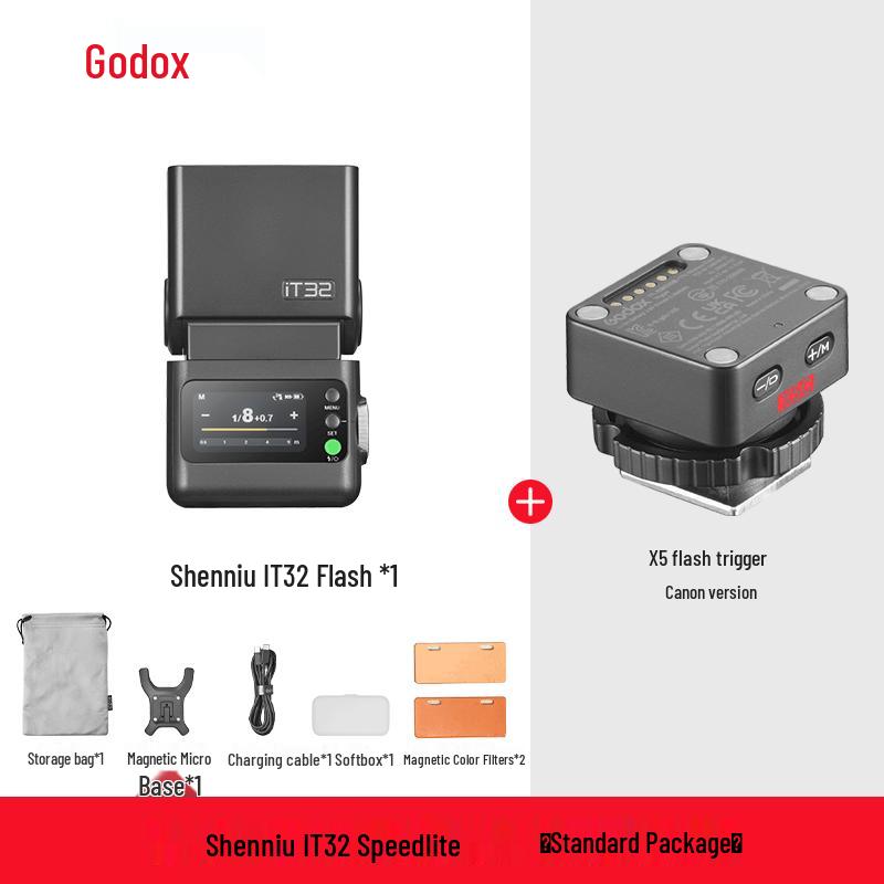 Kit Flash Godox iT32 TTL HSS e Trigger X5