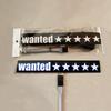 Custom EL Light Up Car Window Windshield Stickers 5 Stars Wanted Flashing/Sound Activated for Car Decoration