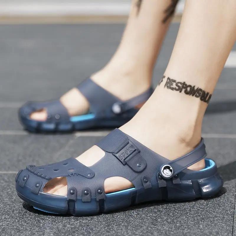 Fashion Ultralight Men's Sandal Hole Shoes in Welcome Deal Luxury H Adult Casual Outdoor Cheap Liquidation Summer Sale Buy 39 Male Shoe