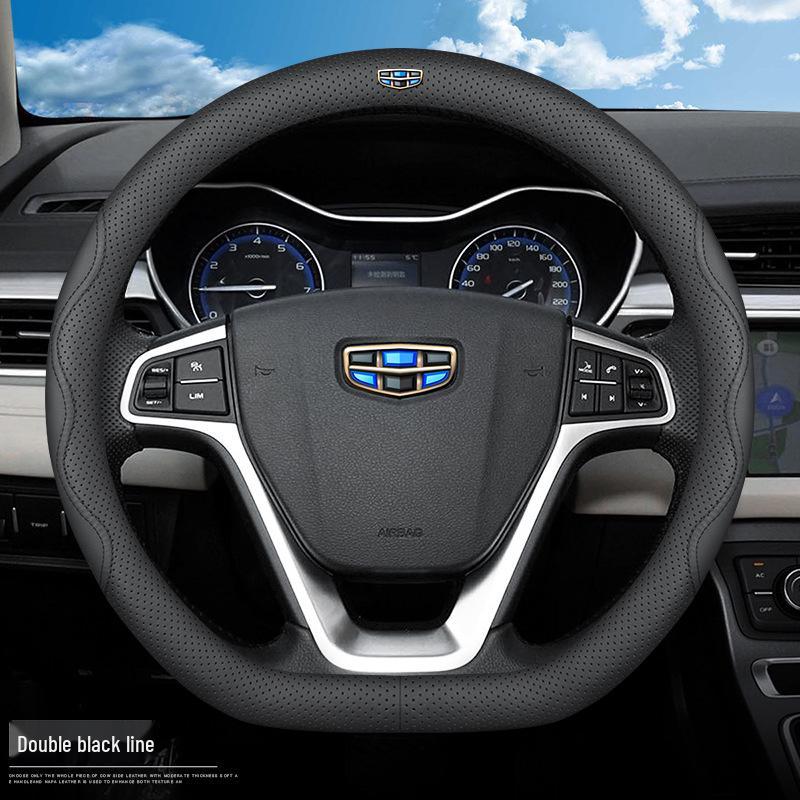 Universal Steering Wheel Cover for Geely Vision X3, X6, Xingyue L, Emgrand S, GSGL, Binyue, Boyue X, Binrui - All-Season Fit