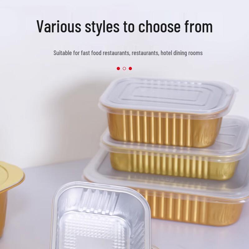 Commercial Disposable Aluminum Foil Meal Box