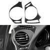 Carbon Fiber Car Air Conditioning Vent Outlet Trim Decoration Stickers For Lexus IS250 300 350C 2006-2012 Interior Accessories