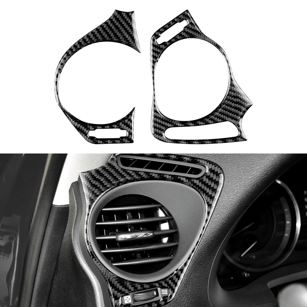 Carbon Fiber Car Air Conditioning Vent Outlet Trim Decoration Stickers For Lexus IS250 300 350C 2006-2012 Interior Accessories