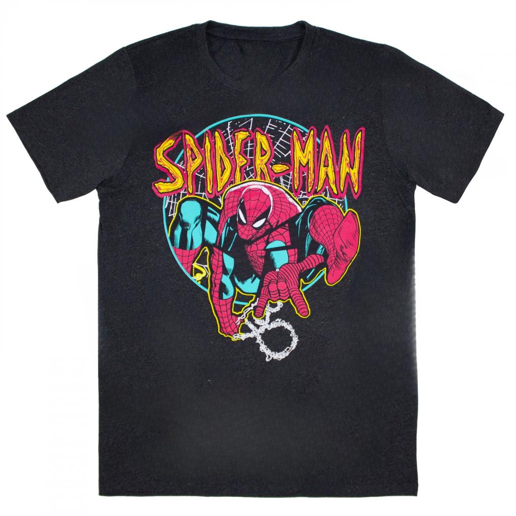 Spider-Man Printed Short Sleeve Casual Summer Wear Men's Comfortable Clothing Men's Clothing Short Sleeve Half Sleeve Top