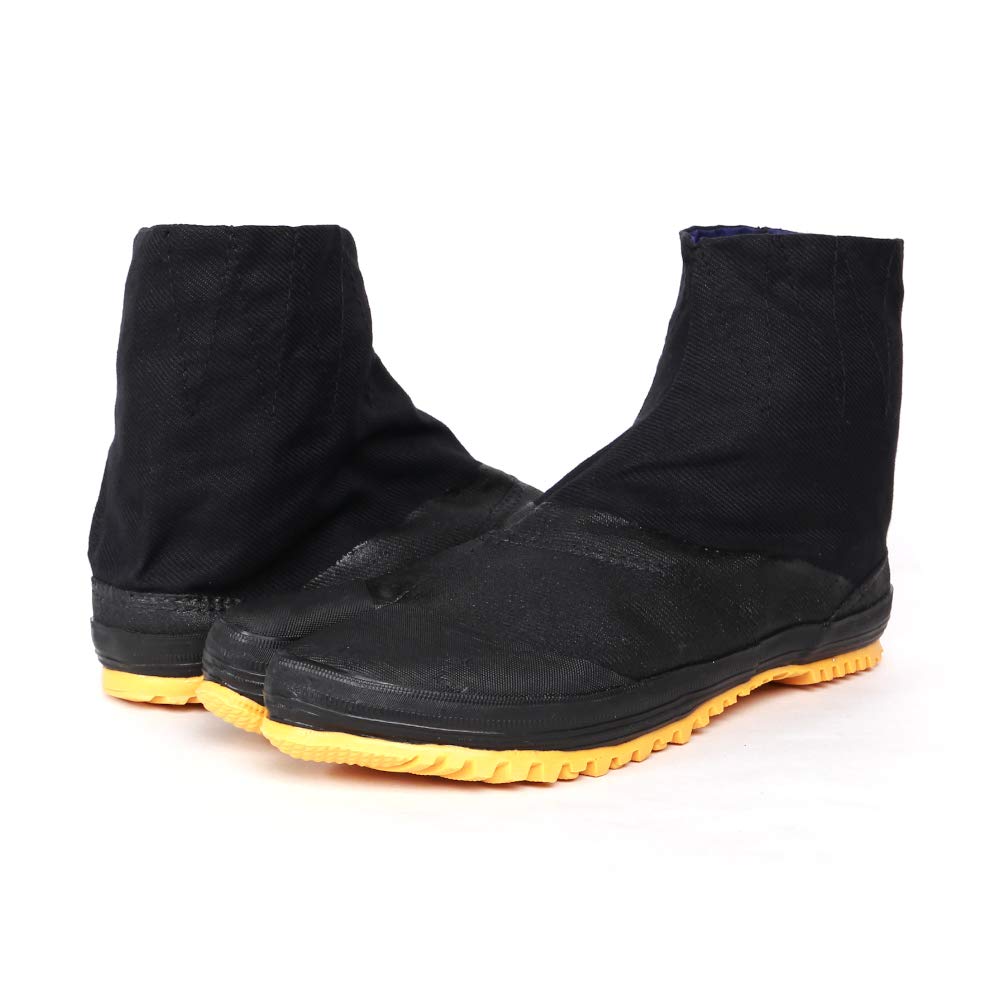 Nobuoka Work Practical Underground cm Co-cos Tabi, Tabi, 5-Piece Kohaze, Waterproof, Rikio, Black, 22.5