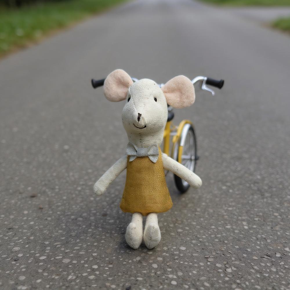 Legmic Toys For Girls Cute Baby Dolls Boy Girl The mouse family Mini plush doll house cute mouse doll box family toys