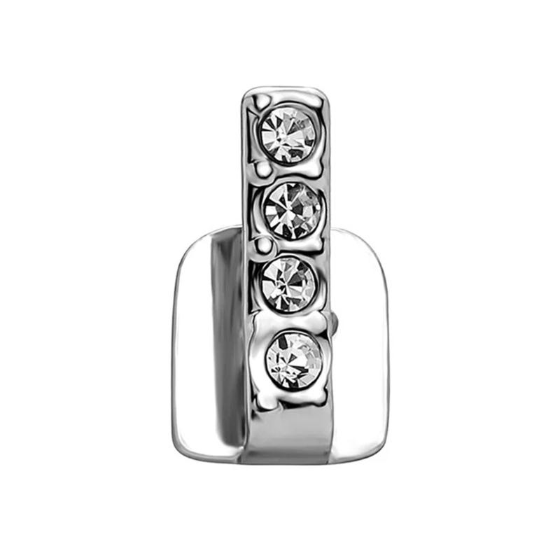 

Fashionable Tooth Caps Hollow Single/Double Vertical Teeth Caps Dental Grills Jewelry Unique Dental Accessory for Women