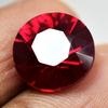 Natural Red Ruby Loose Gemstone Round Shape Color 6.10 ct for Jewelry Making and Gem Collections
