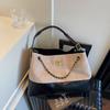 New Suede and Cowhide Shopping Bag Chain Bag Retro Stray Tote Bag Large Capacity Shoulder Messenger Bag