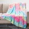 Dreamy Color Patterns Digital-printed Polyester Bedroom Velvet Flannel Soft Sofa Cover Blanket Fleece Cover Blankets for Beds